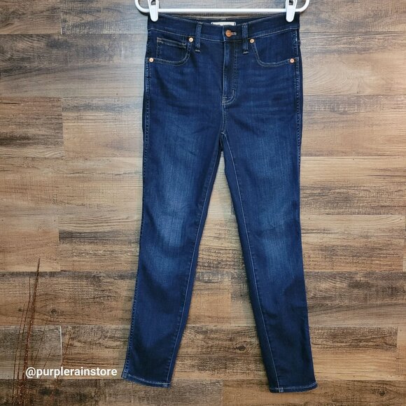 Madewell Jeans 28 Skinny 10" High Rise Woodland Wash MA983 Tummy Control - Picture 1 of 12